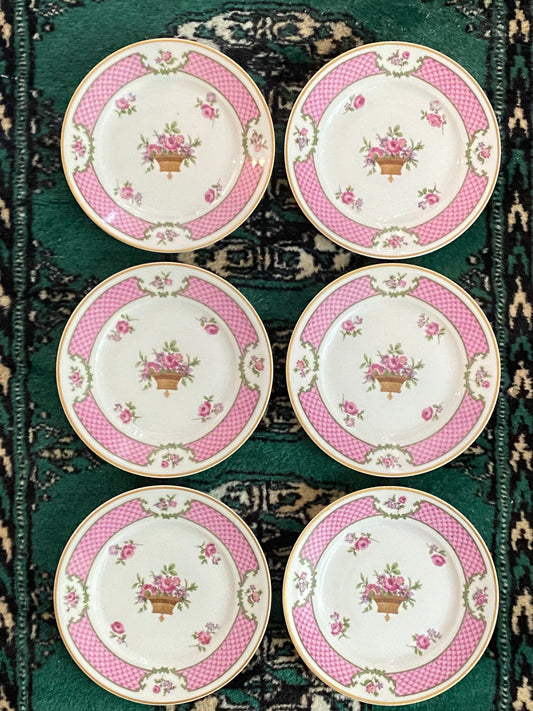Theodore Haviland Limoges France Bread and Butter Plates. Set of 6